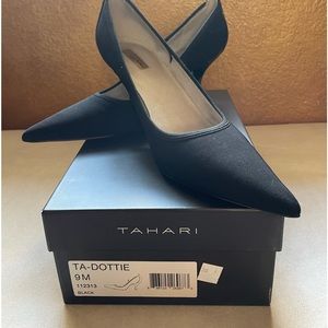 Tahari black pumps, size 9